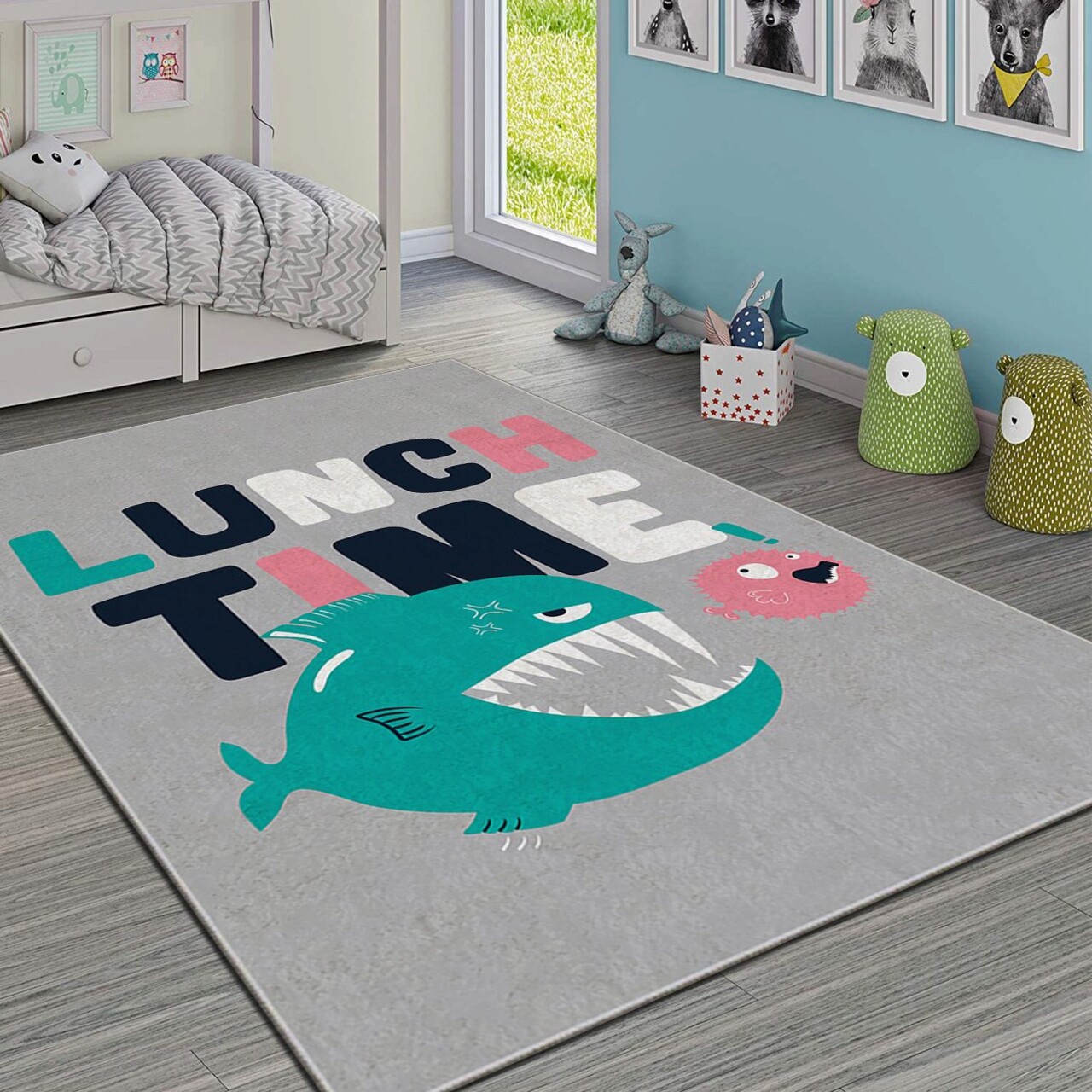 Covor pentru copii, Hmı Kdc-28, 180x280 cm, Multicolor - imagine 6